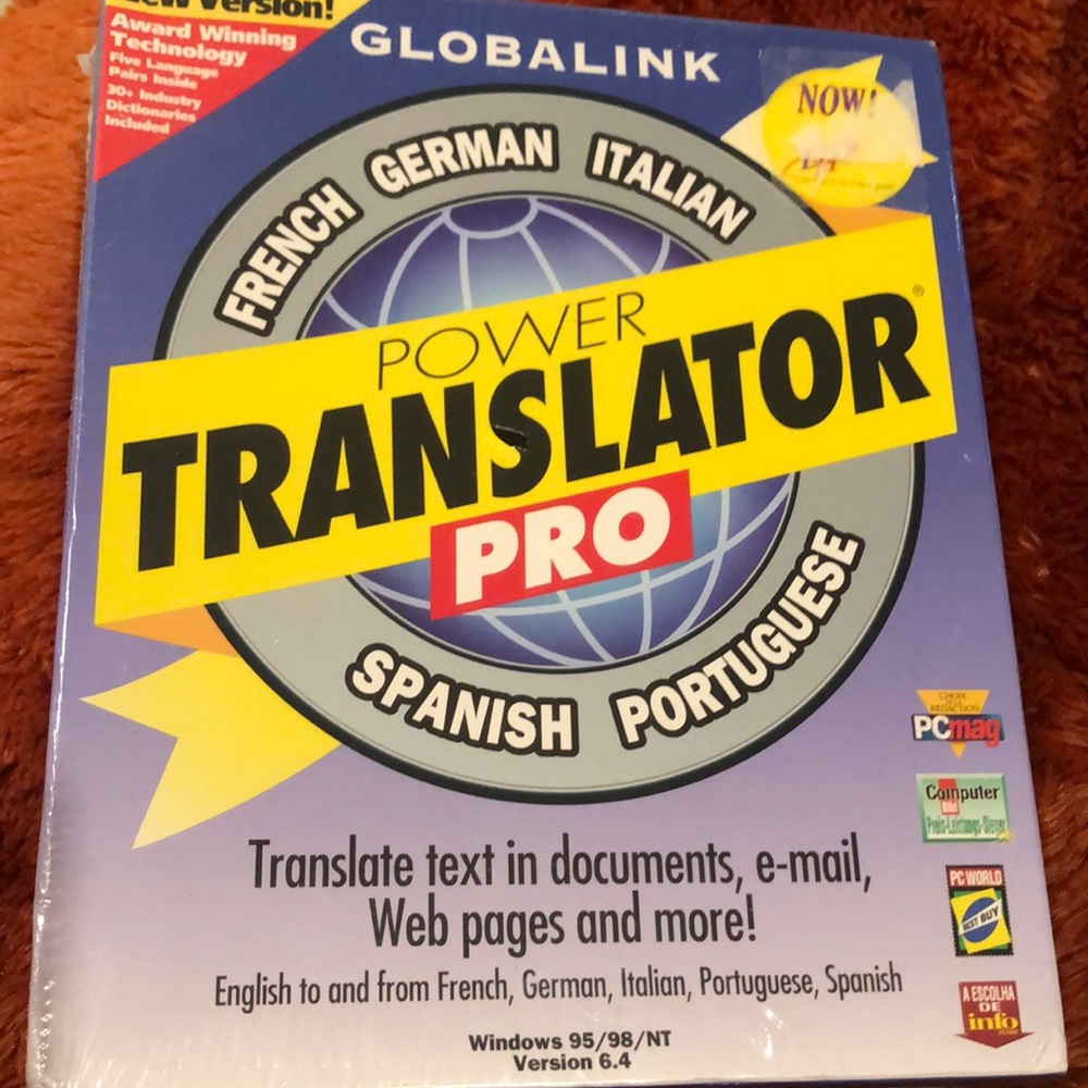 Globalink Power Translator Pro - French•German• Italian•Spanish•Portuguese 6.4